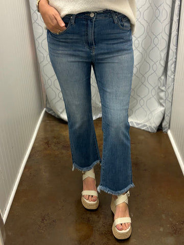 Marilyn High Rise Crop Flair - Risen Jeans