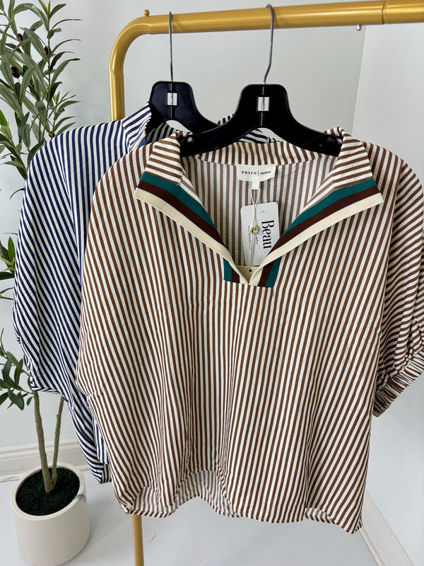 October Sky Striped Top