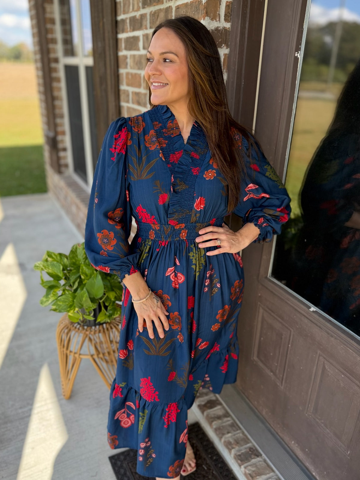 Painted Petals Maxi Dress