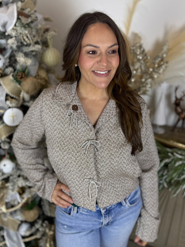 Timeless and Tailored Tweed Coat