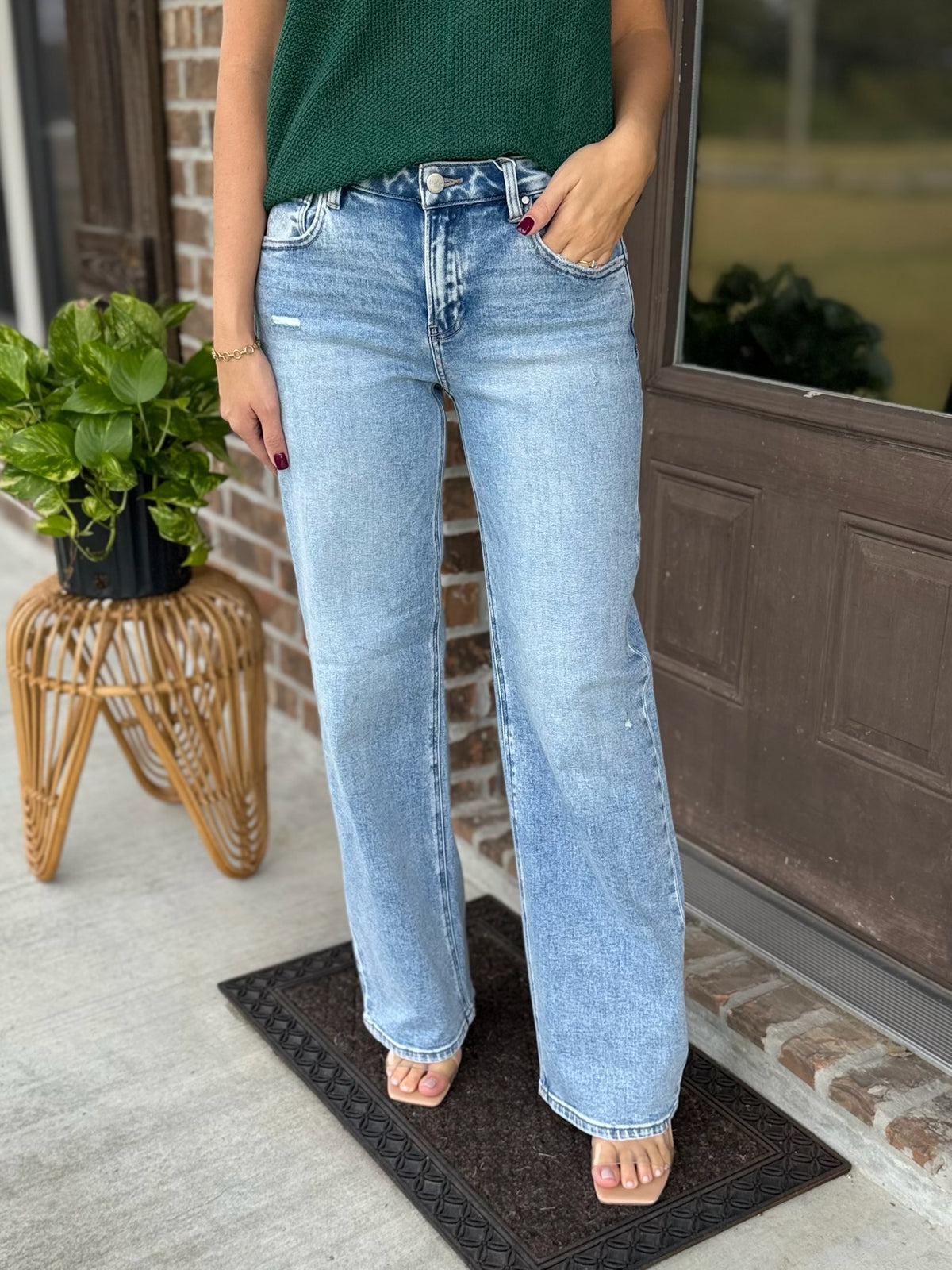 Kallie Low Rise Wide Leg Jean - Risen