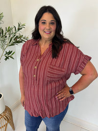Fireside Striped Top - Plus