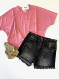 Gwen High Waist Denim Shorts - Risen