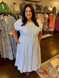 Sweet Tea Striped Dress - Plus