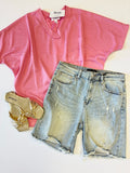 Bethany Distressed Bermuda Short - Risen