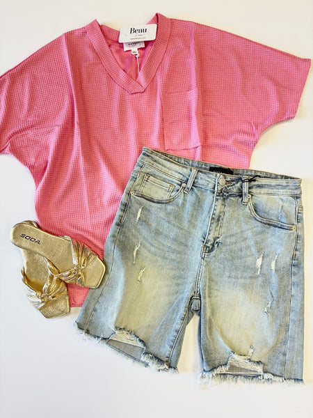 Bethany Distressed Bermuda Short - Risen
