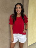 Saoirse Smocked Sleeve Top
