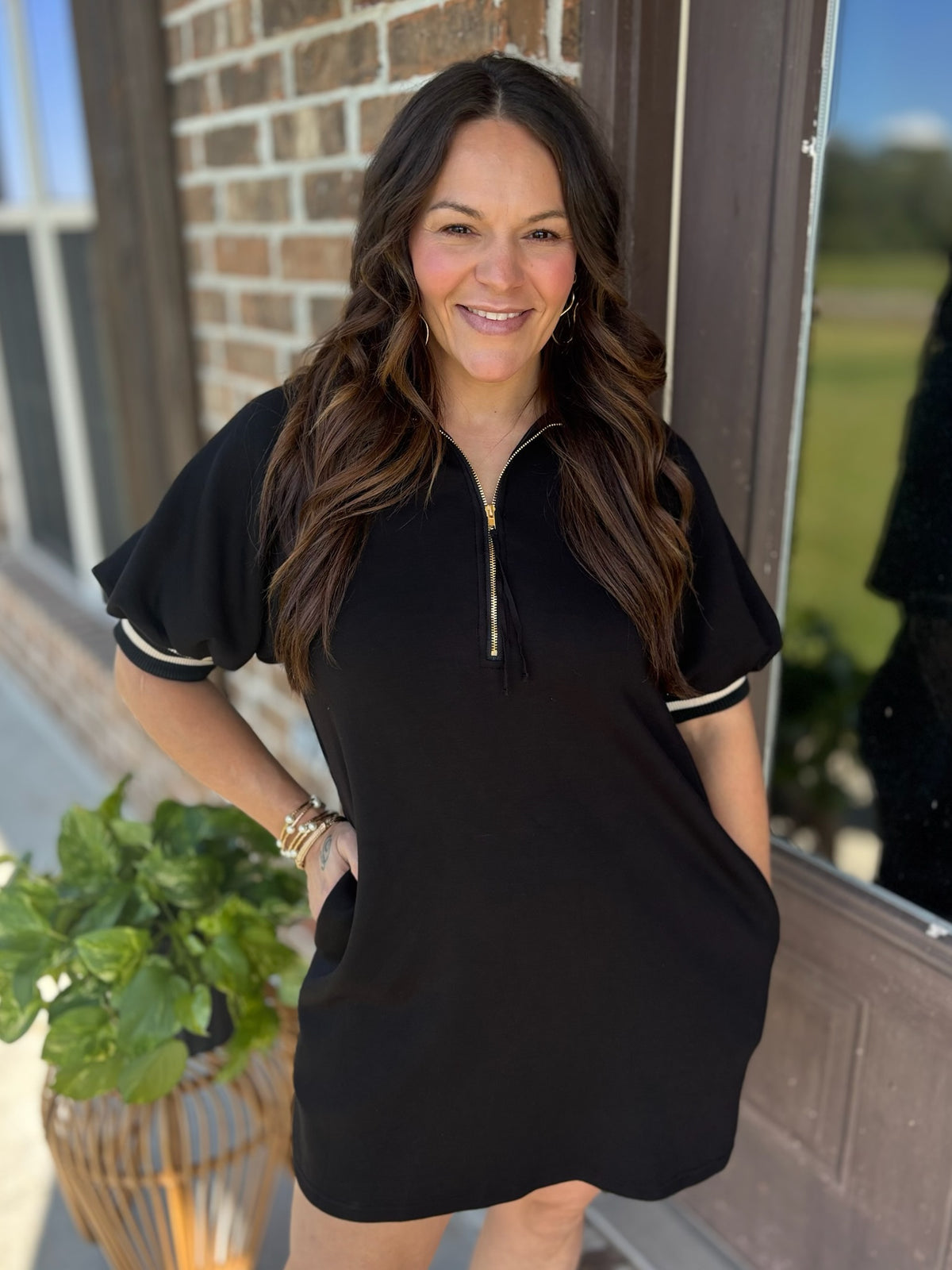 Modern Comfort Puff Sleeve Dress