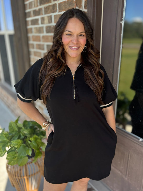 Modern Comfort Puff Sleeve Dress