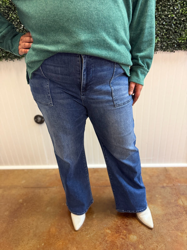 Anais Ankle Flare Jean - Risen (PLUS)