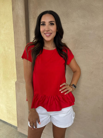 Prissy Peplum Top