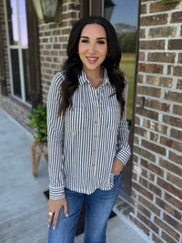 New Classic Button Front Top