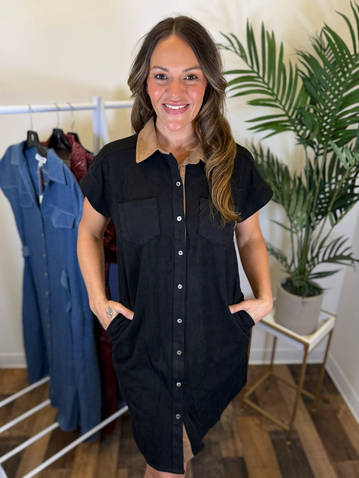 Class Act Shirt Dress