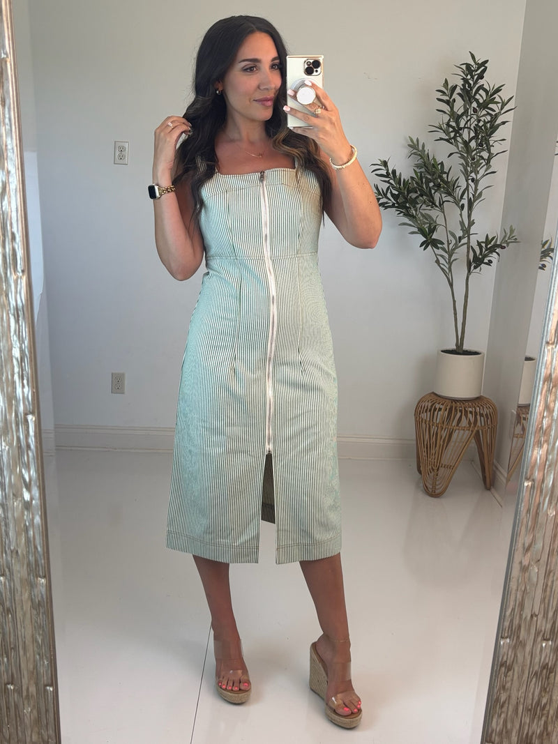 Lucky Stripe Sleeveless Dress