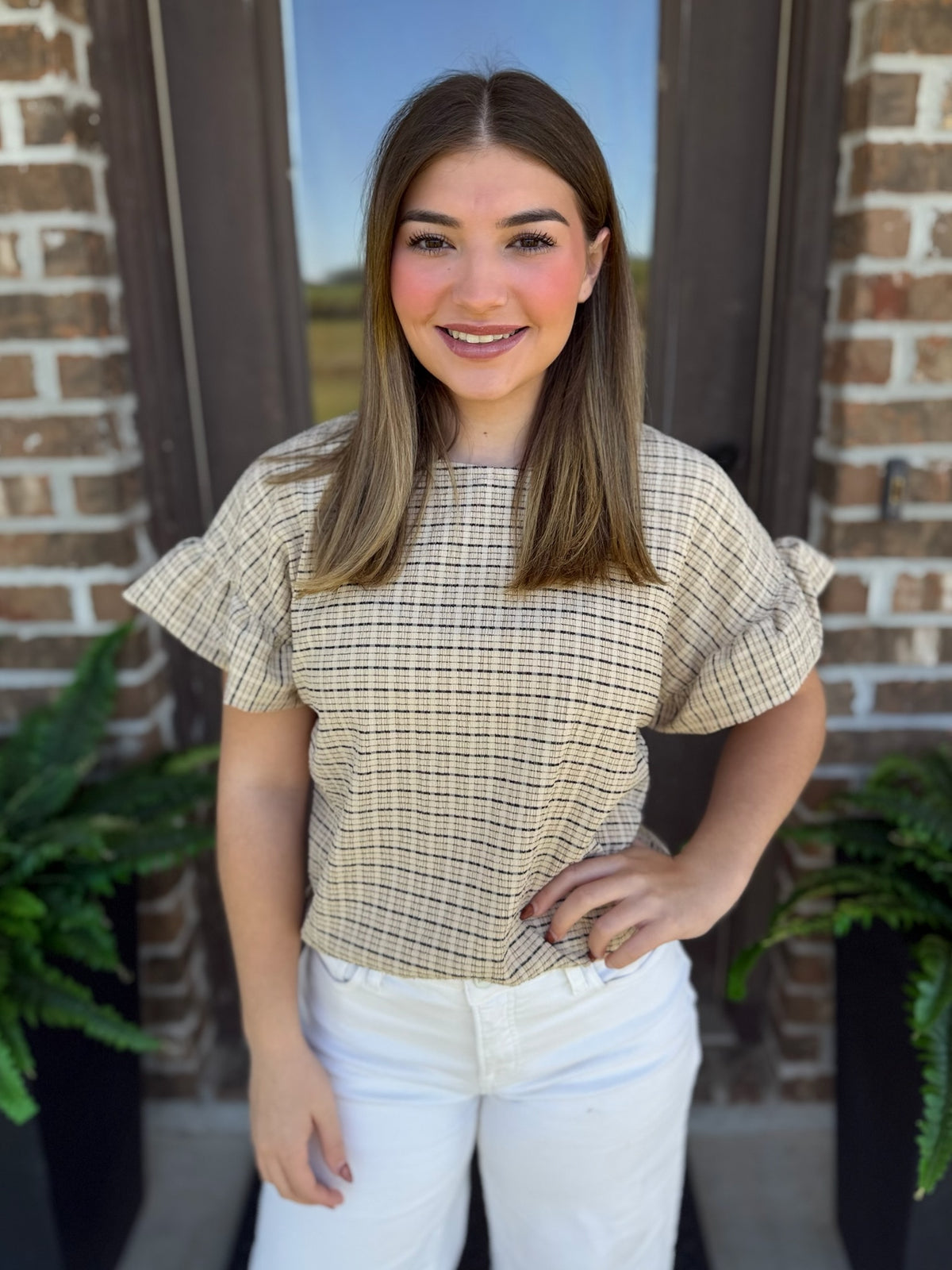 Pretty Little Plaid Top