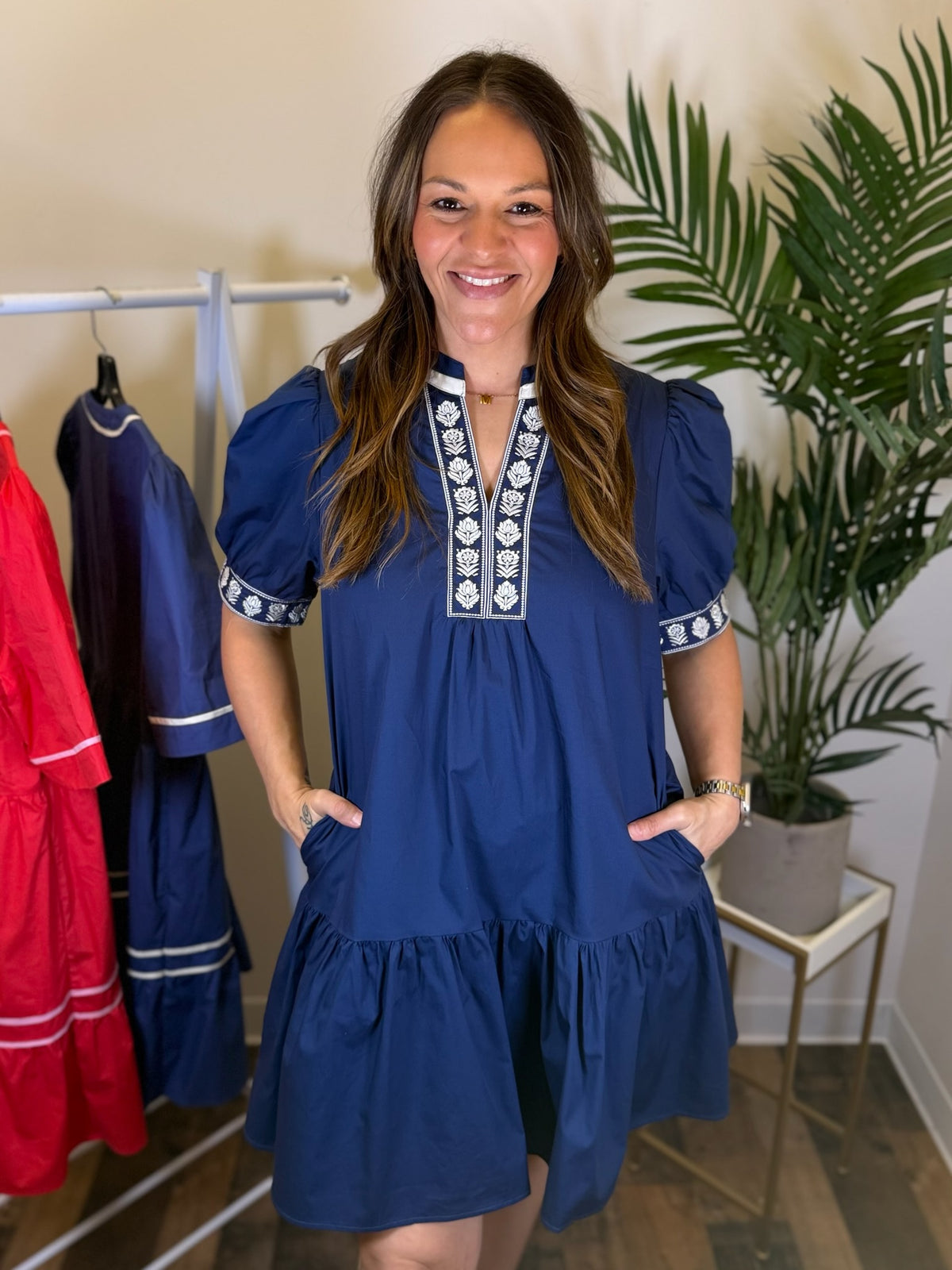 Southern Social Embroidered Dress