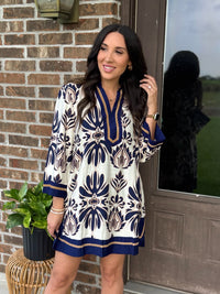 Willow Grove Split Neck Dress