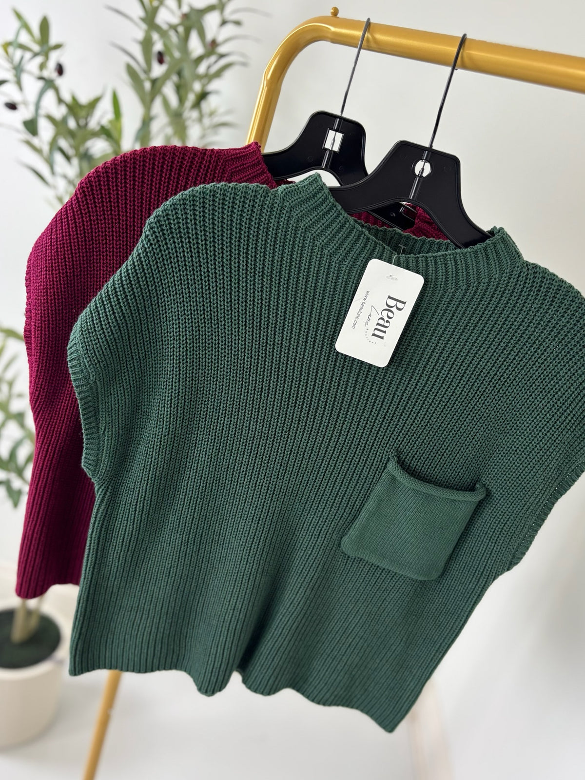 Cozy Cues Mock Neck Top