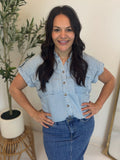 City Stroll Chambray Top