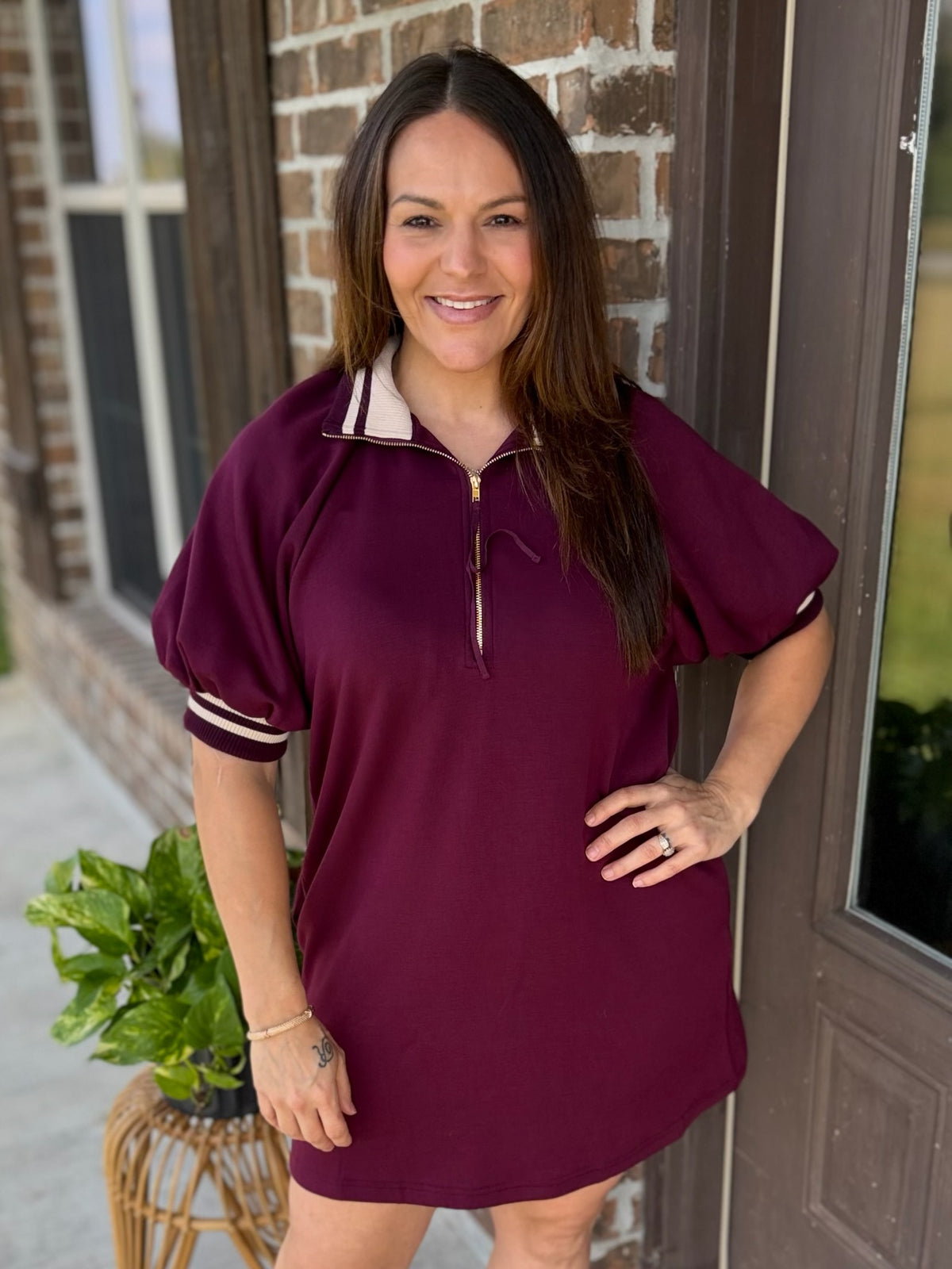 Modern Comfort Puff Sleeve Dress - Plus