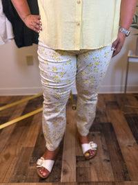 Poppy Floral Print Skinny Jean - Judy Blue (PLUS)