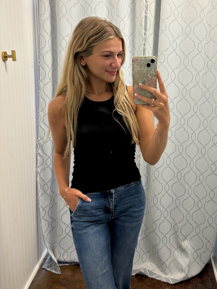 Sleeveless Ribbed Tank