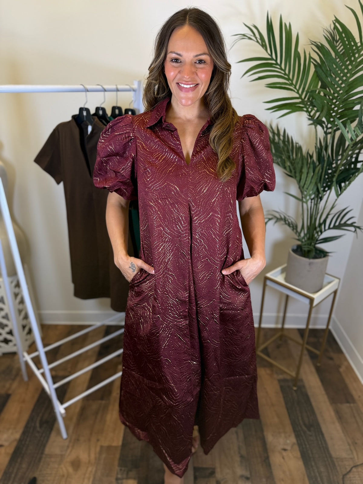 Falling for You Midi Dress