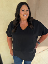 Simply Put V-neck Blouse - Plus