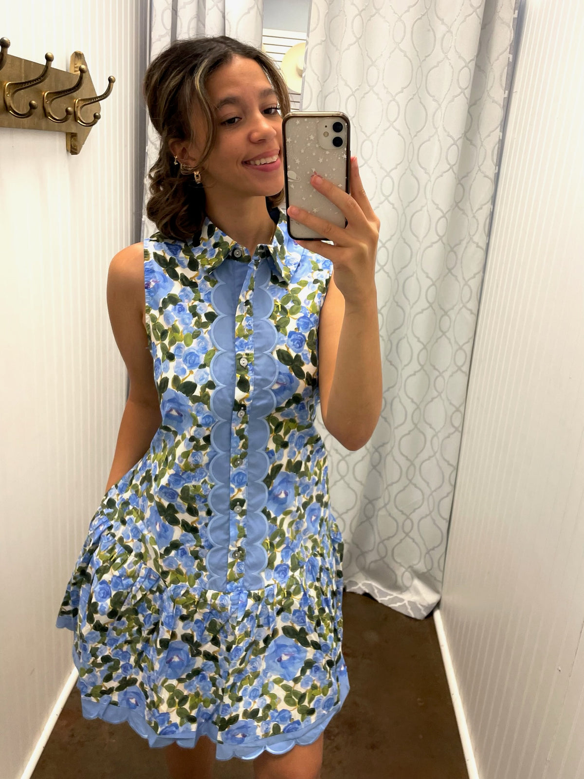 Petal Pop Scalloped Dress