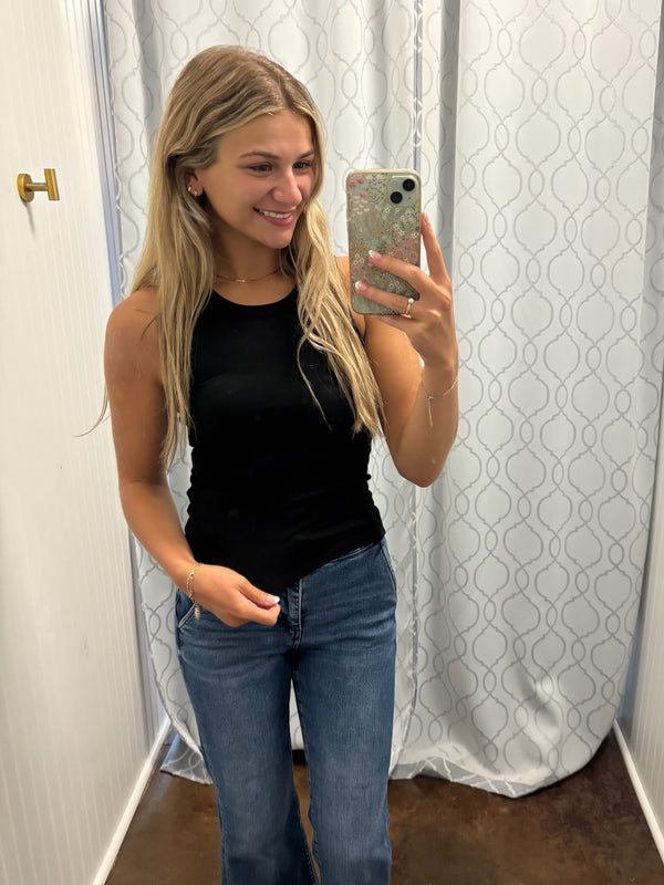 Sleeveless Ribbed Tank