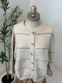 Soft Spoken Striped Cardigan