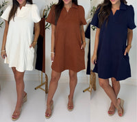 Polished Edge Textured Dress