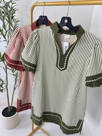 Whispering Pines Striped Dress