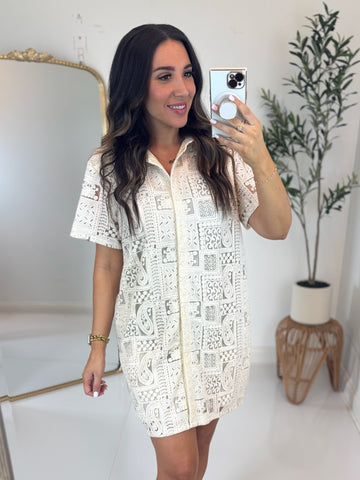 Wine Country Crochet Dress