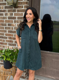 Forest Envy Shirt Dress