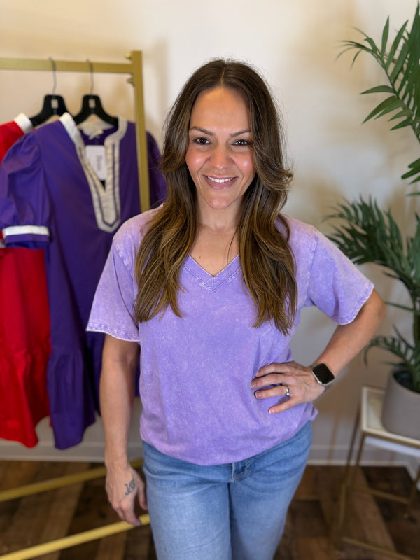 Purple Haze Mineral Wash Tee