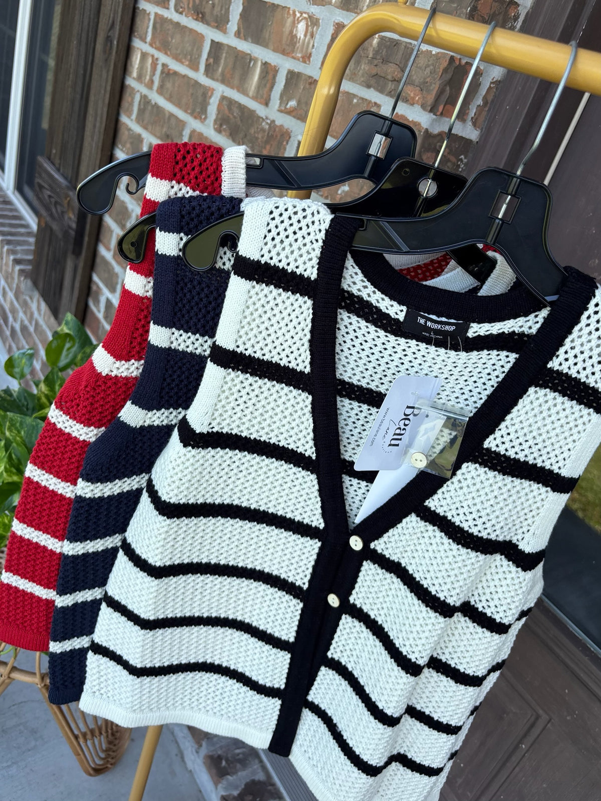 Harvest Stripe Knit Vest