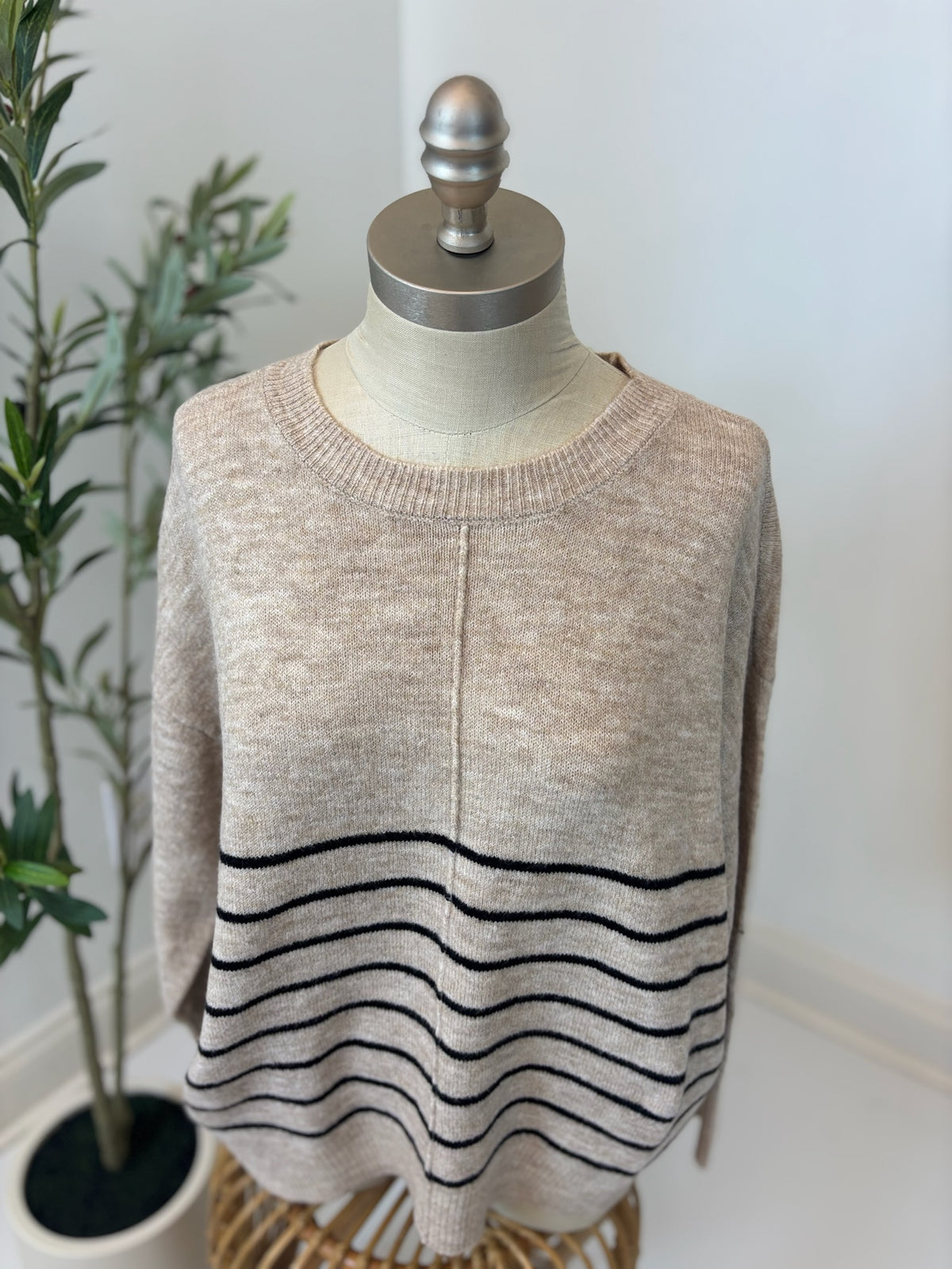 Pure Comfort Striped Sweater