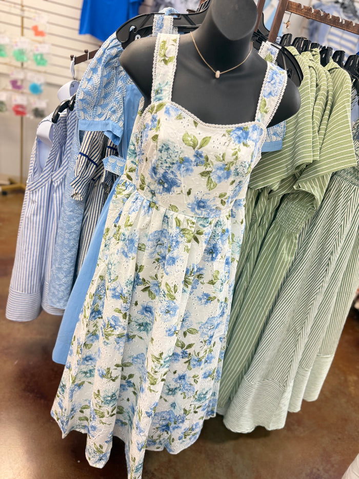 Hydrangea Haven Eyelet Dress