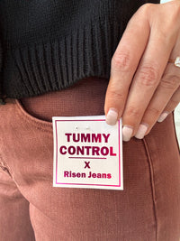 Arden Chocolate Wide Leg Tummy Control Jean - Risen