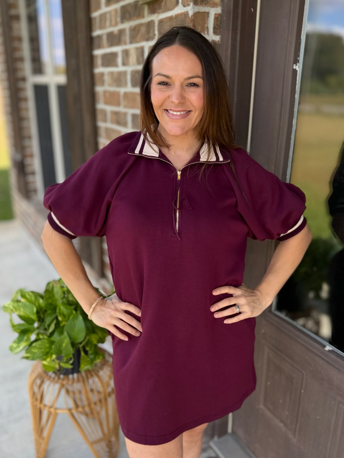 Modern Comfort Puff Sleeve Dress - Plus