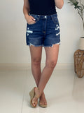 Trina Tummy Control Denim Short - Risen