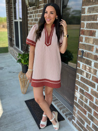 Whispering Pines Striped Dress