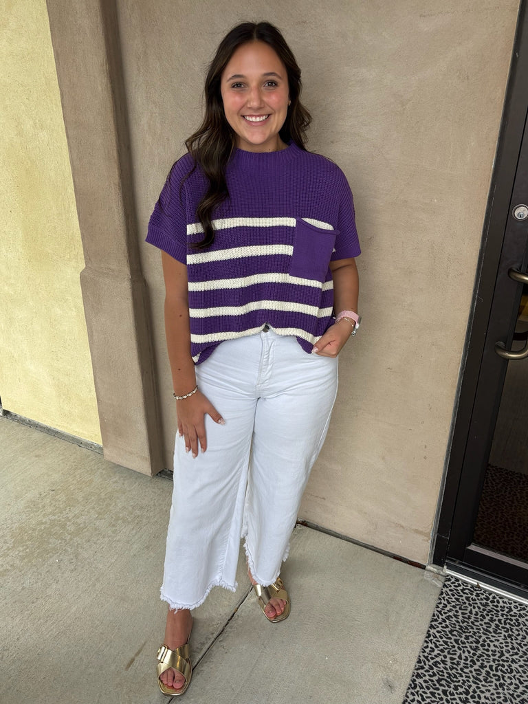 Keeping Score Striped Top