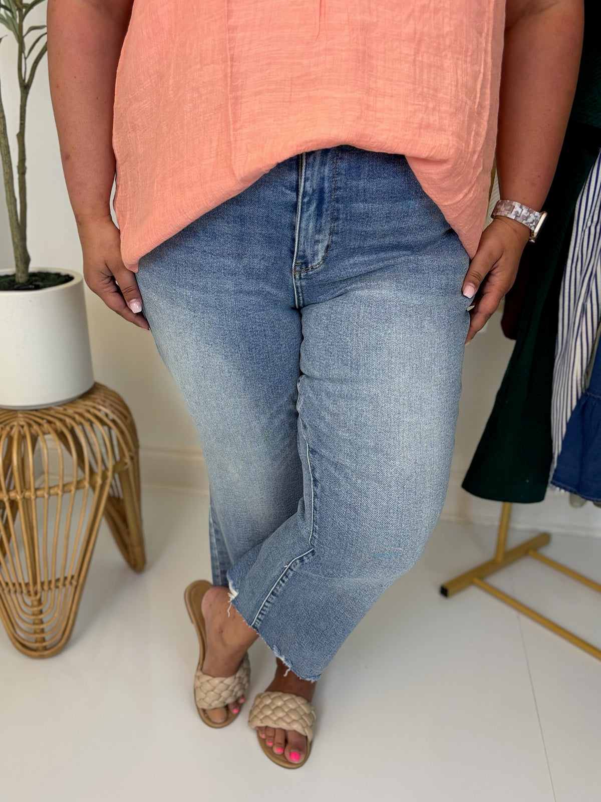 Kacie Vintage Wash Kick Flare Jean - Judy Blue