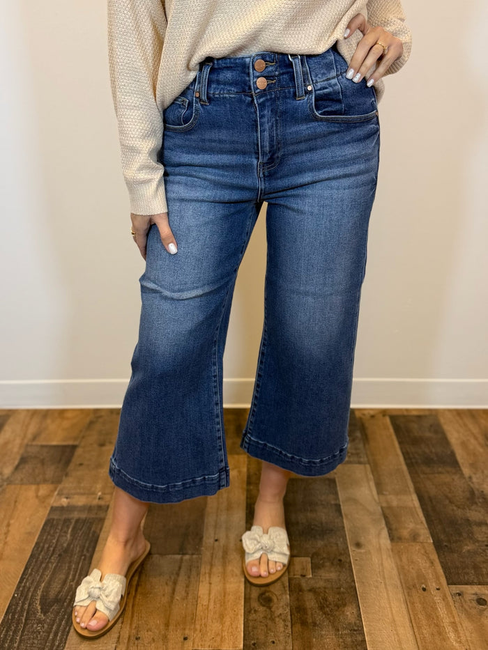 Scout Cropped Wide Leg Jean - Risen