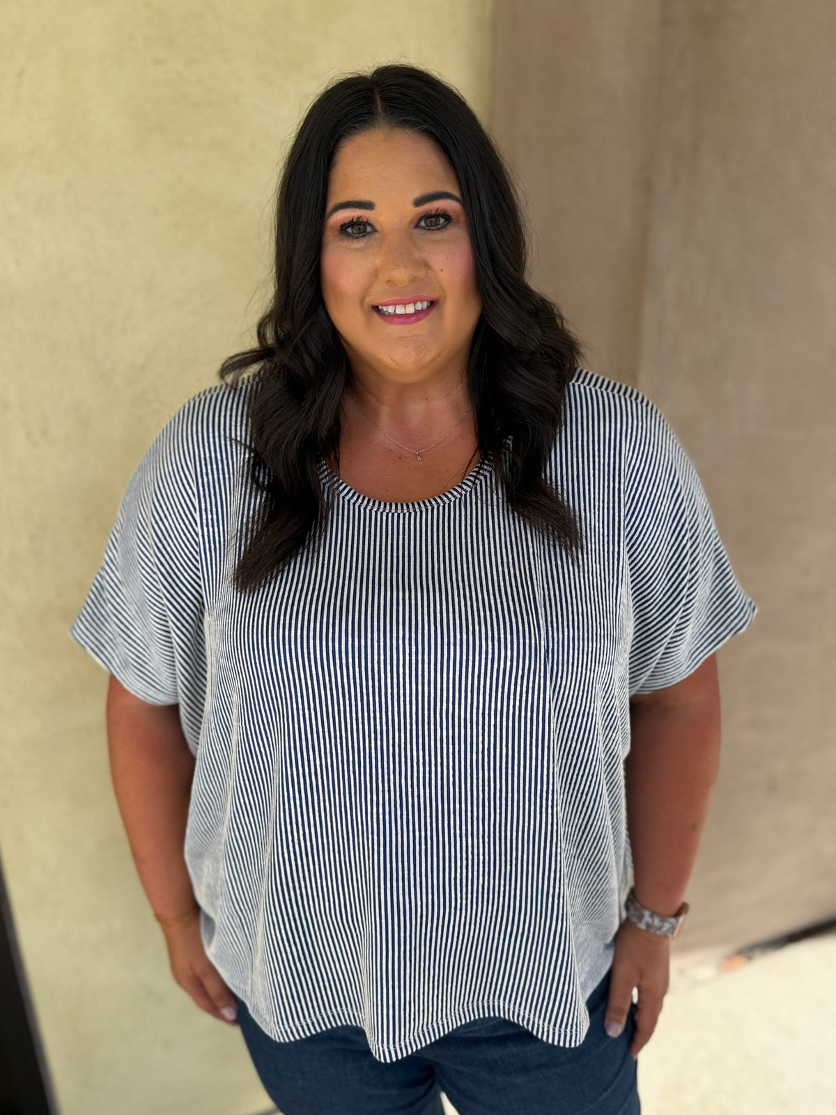 Classic Lines Ribbed Top - Plus