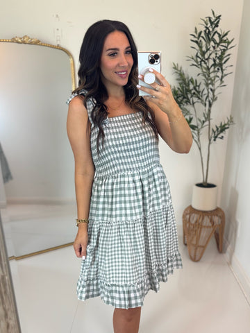 Graceful Girl Gingham Dress