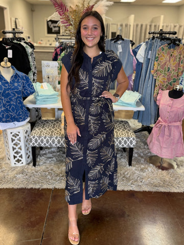 Leaf it to Me Embroidered Dress