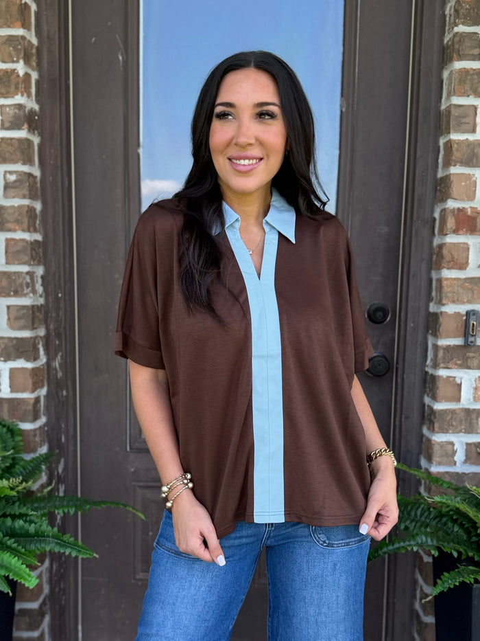 Harvest Hues Contrast Top